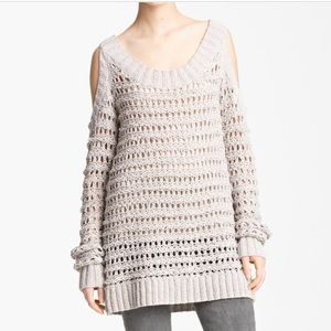 NWOT Donna Karan Collection Cold-Shoulder Sweater